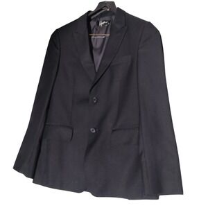 House of Howe Mens Black Suit Jacket Blazer Size 38 Cowboy Punk Gentleman